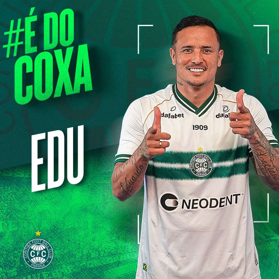 Coritiba anuncia atacante Edu, ex-Cruzeiro - Superesportes