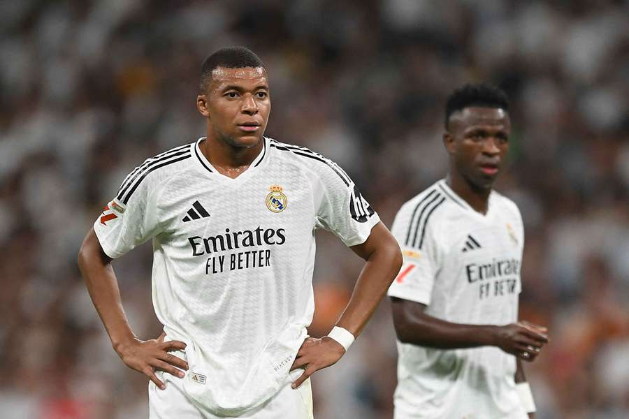 Real Madrid's Kylian Mbappe and Vinicius Junior have endured an underwhelming start to the season