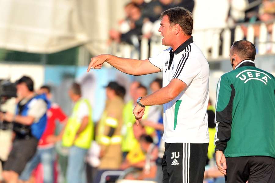 Jan Urban coaching at Legia Warsaw in 2012