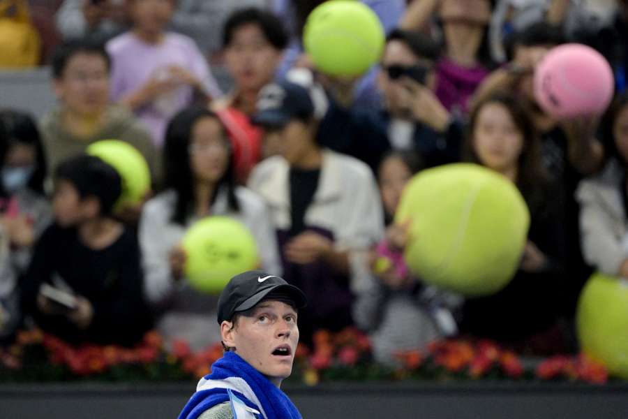 Jannik Sinner è impegnato a Pechino