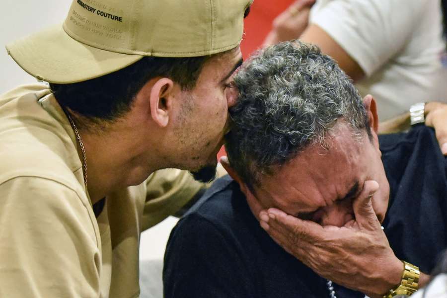 Luis Diaz was reunited with his father Luis Manuel Diaz in Barranquilla, Colombia, on Tuesday
