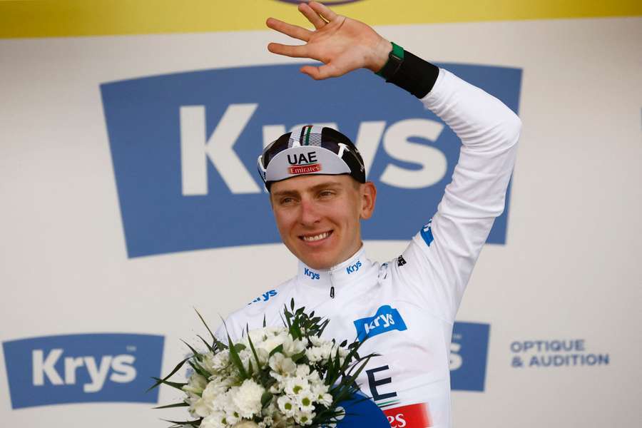Tadej Pogacar will wear the white best young rider's jersey on stage two at the Tour de France