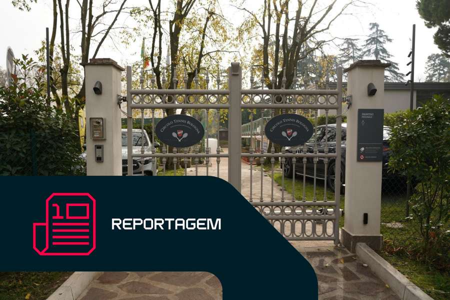 A entrada do Circolo Tennis Bolonha