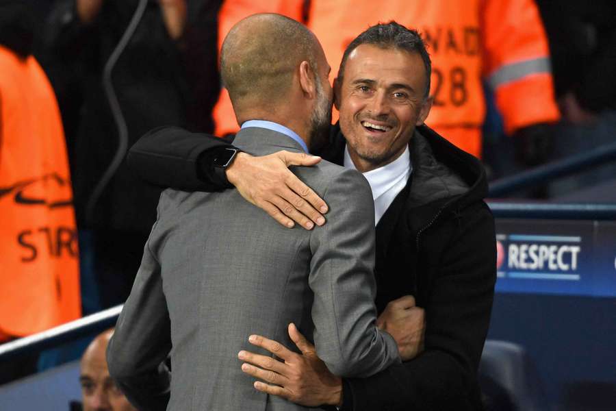 Guardiola y Luis Enrique  