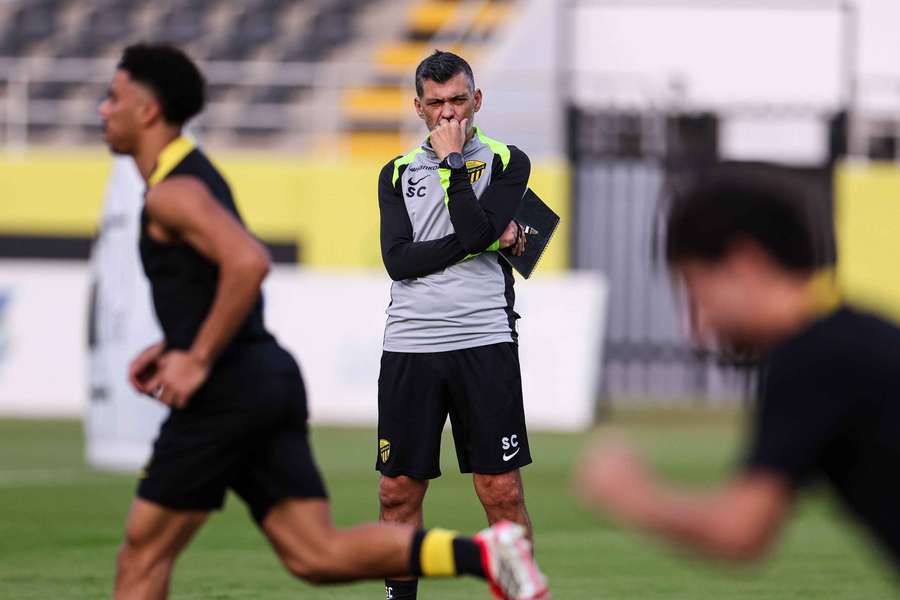 Sérgio Conceição no treino do Al Ittihad Sérgio Conceição no treino do Al Ittihad