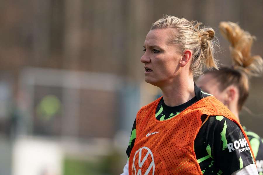 Popp im Wolfsburger Teamtraining Popp im Wolfsburger Teamtraining