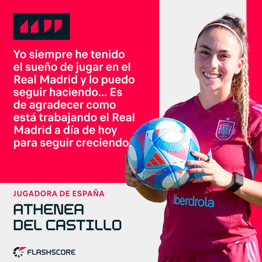 Las palabras de Athenea sobre su renovación con el Real Madrid.