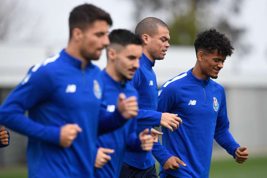 Pepe à l'entraînement le 13 mars avec Porto.