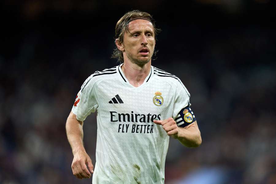 Modric, en un partido del Real Madrid.