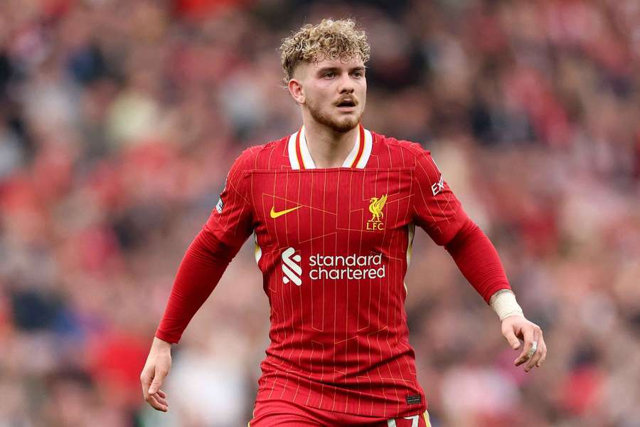 Harvey Elliott during the Premier League match between Liverpool and Southampton
