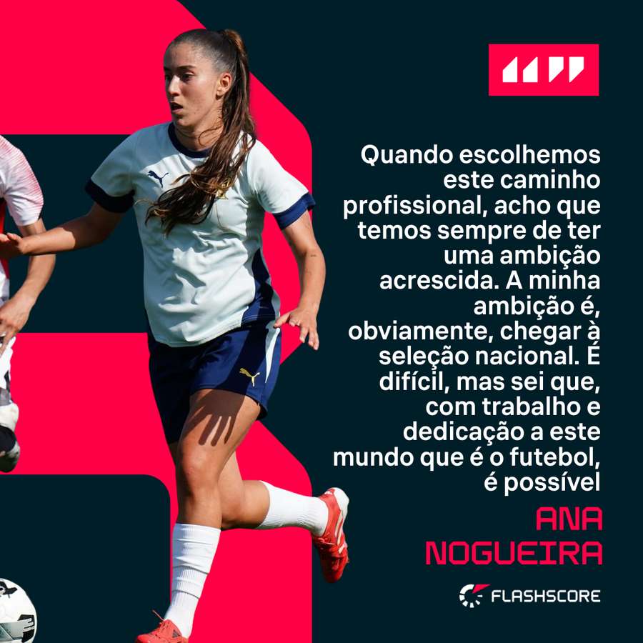 Ana Nogueira sonha com a seleção principal Ana Nogueira sonha com a seleção principal