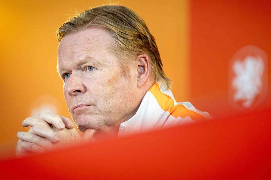 Ronald Koeman during Monday's press conference