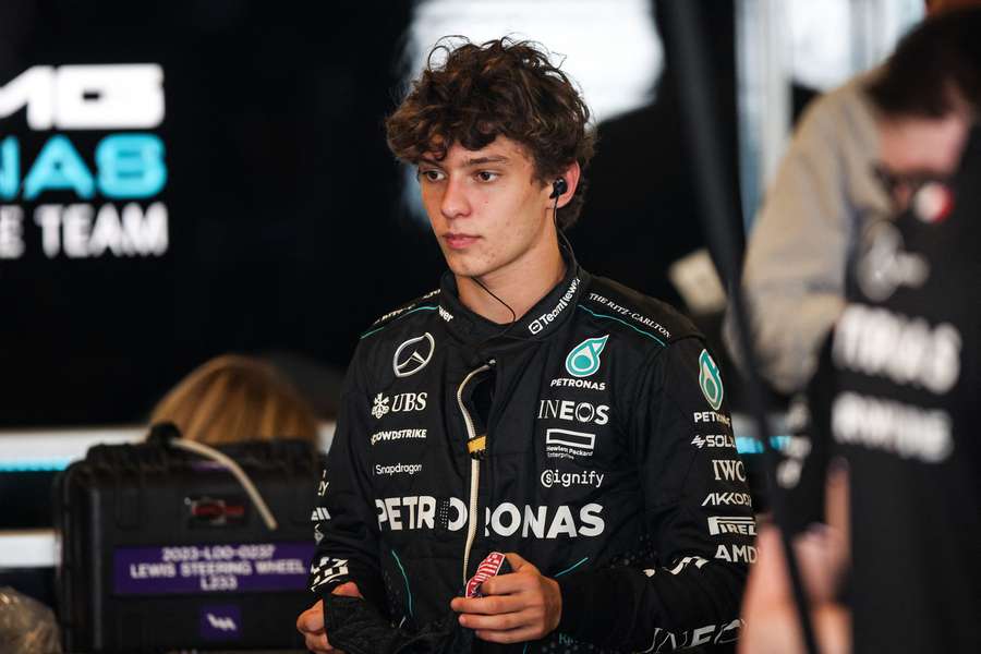 Mercedes l-a anunțat pe Antonelli drept noul său pilot în weekendul Marelui Premiu al Italiei de anul trecut de la Monza