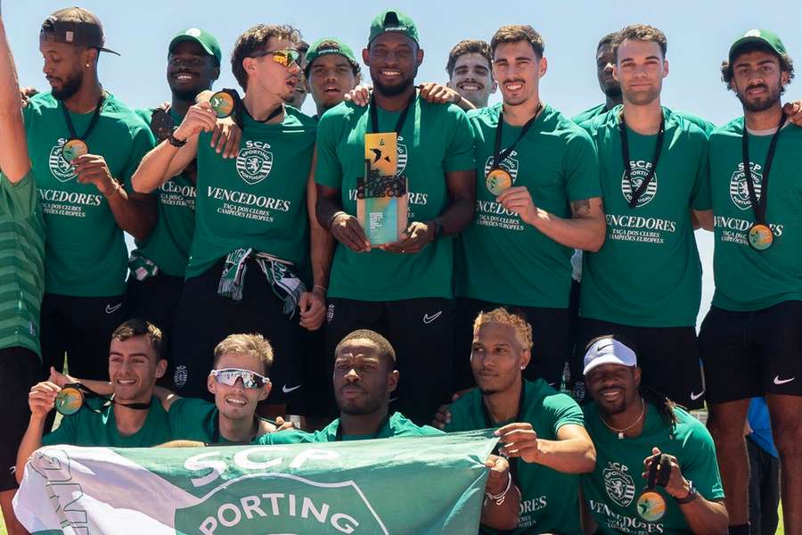 A equipa de Atletismo do Sporting