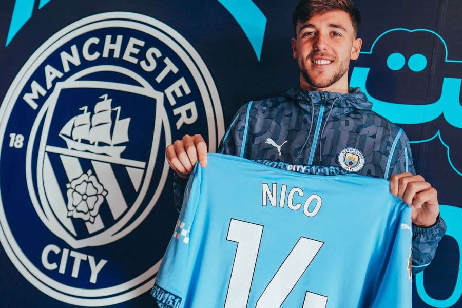 Nico González é o novo número 14 do Manchester City