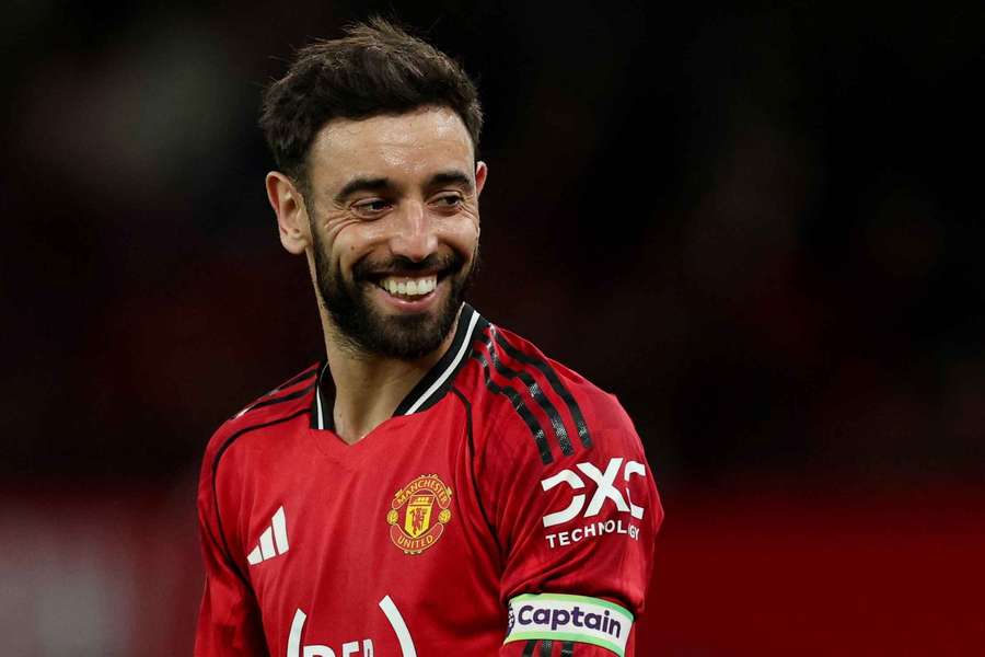 Bruno Fernandes în acțiune pentru Manchester United