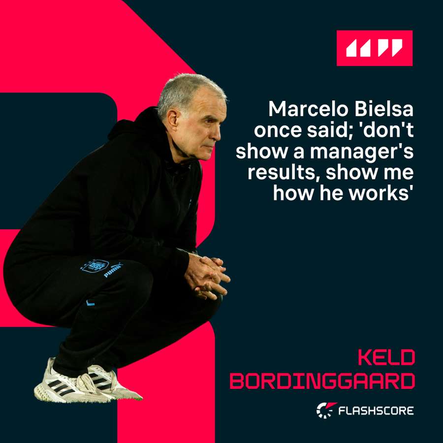 Bordinggaard references a quote from Marcelo Bielsa