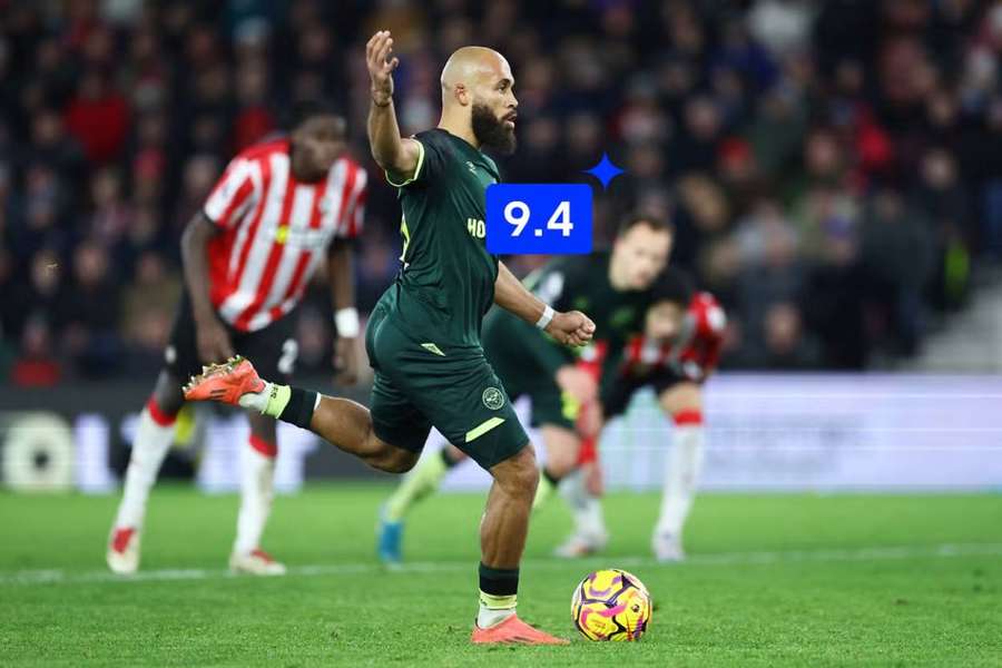Bryan Mbeumo se při výhře Brentfordu nad Southamptonem 5:0 blýskl bilanci 2+1.
