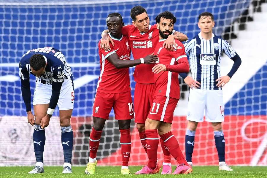 Mané, Firmino y Salah formaron un trío de ataque histórico en el Liverpool.