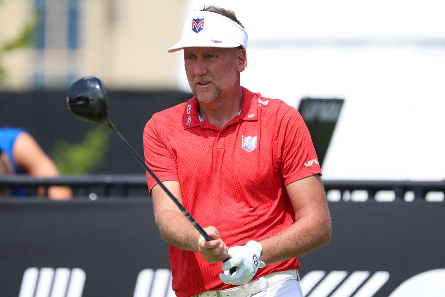 Ian Poulter in action Ian Poulter in action
