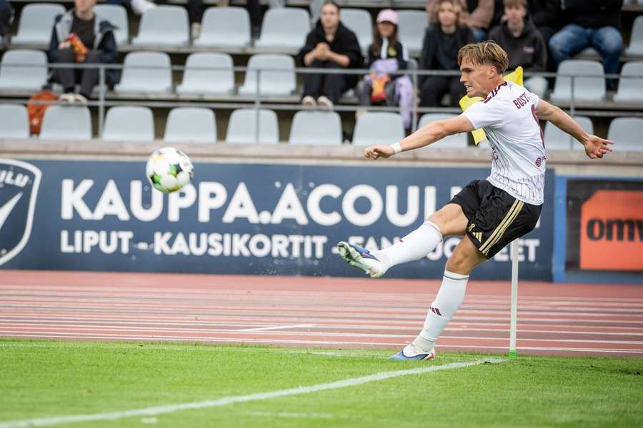 Aapo Bostrom scored the goal to secure SJK's survival Aapo Bostrom scored the goal to secure SJK's survival