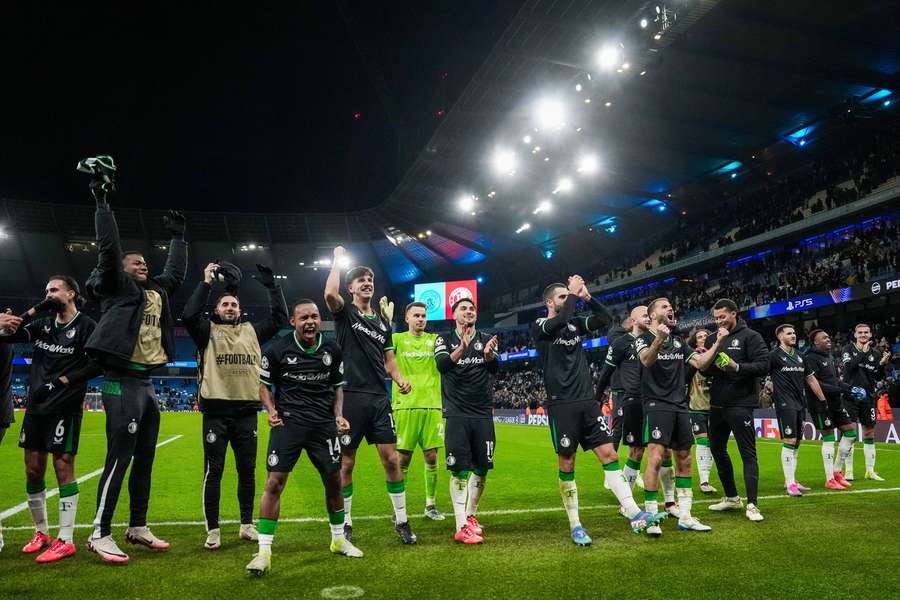 Feyenoord świętuje remis z Manchesterem City