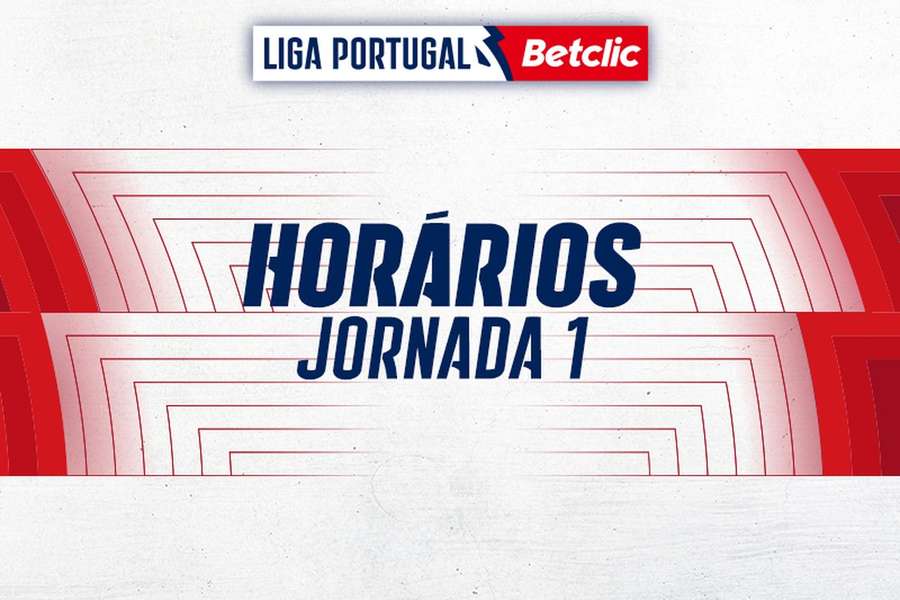 Os horários da 1.ª jornada do campeonato português