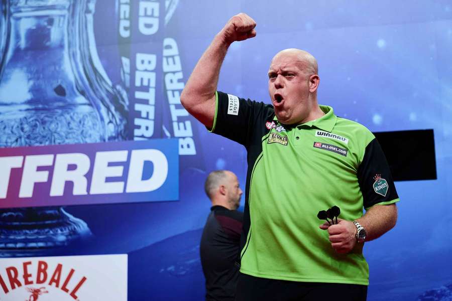 Michael van Gerwen steht im Viertelfinale des World Matchplay 2024.