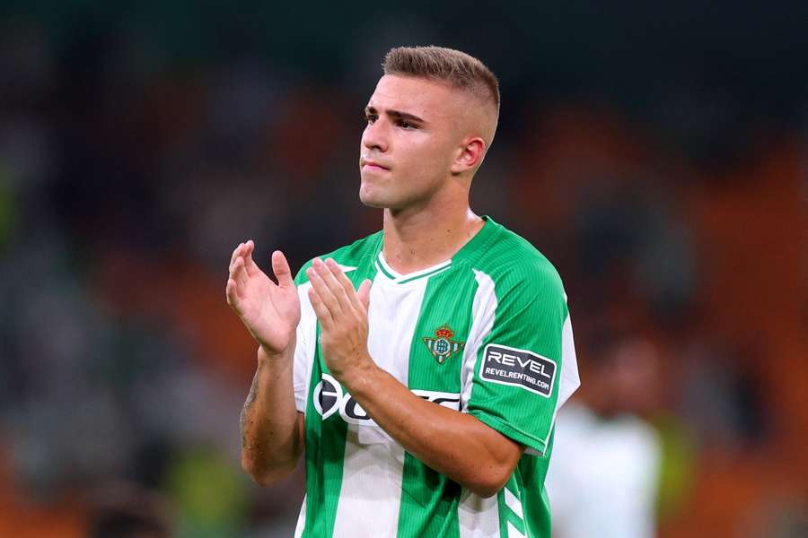 Pablo García, con el Betis