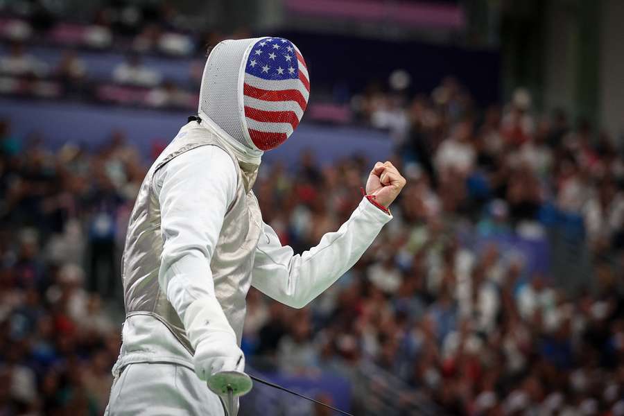 Alexander Massialas aux JO 2024.