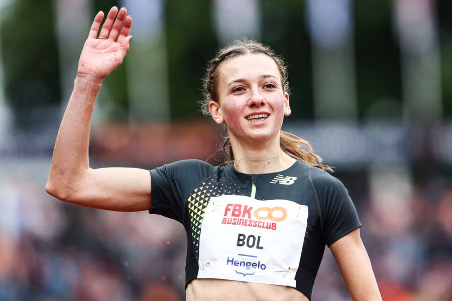 Bol tijdens de 400 meter op de FBK Games