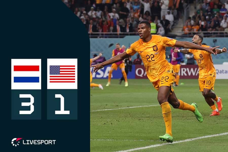 Nizozemsko – USA 3:1. Americký sen skončil, postup Oranjes do čtvrtfinále řídil Dumfries