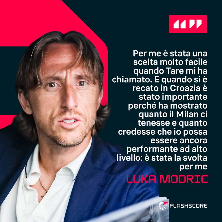 Le parole di Modric su Tare Le parole di Modric su Tare