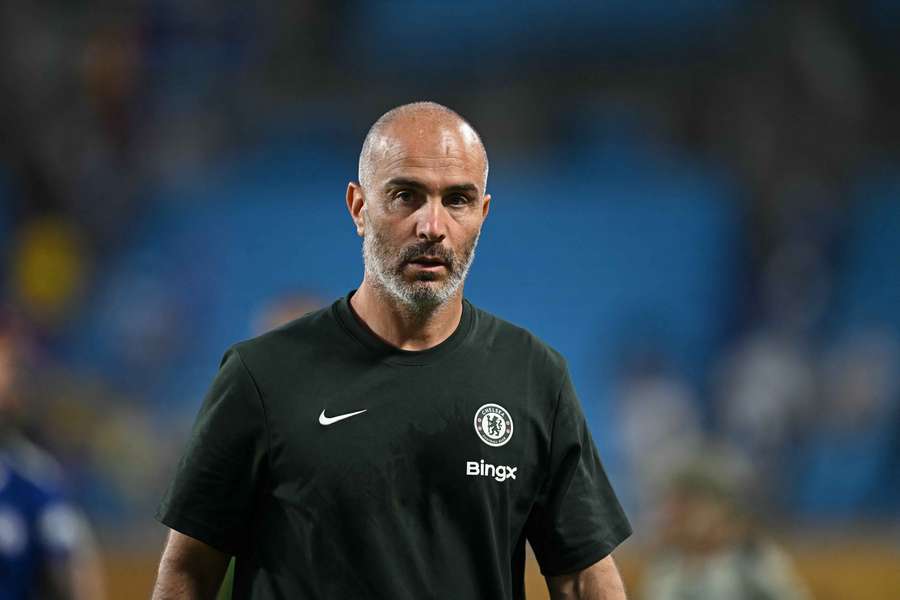 Maresca, en el partido del Chelsea