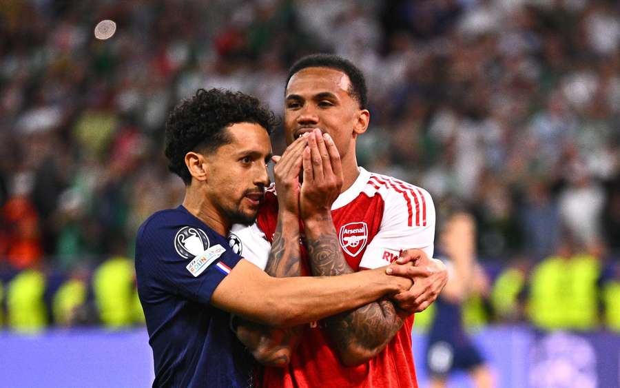 Marquinhos conforta compatriota Gabriel