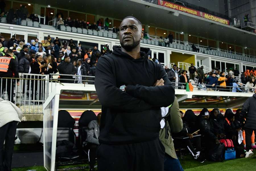 Ivory Coast coach Emerse Fae on the touchline
