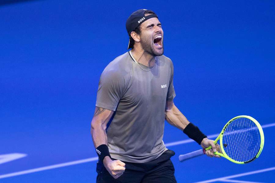 La grinta di Matteo Berrettini La grinta di Matteo Berrettini