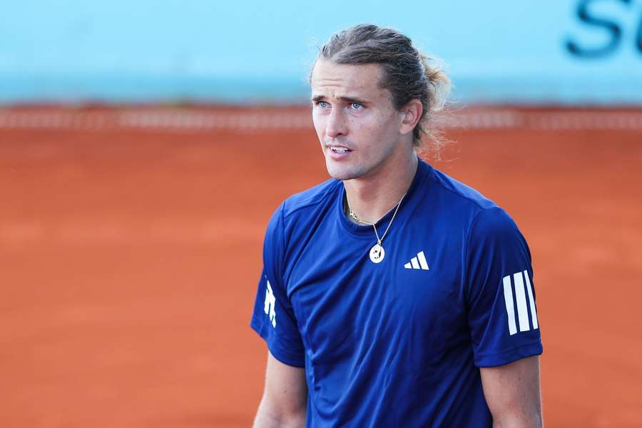 Zverev bei einer Trainingseinheit in Madrid