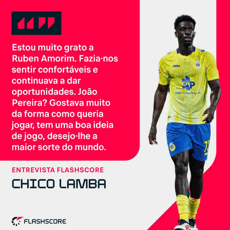 Chico Lamba foi orientado por Ruben Amorim e João Pereira Chico Lamba foi orientado por Ruben Amorim e João Pereira
