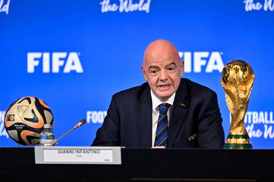 Gianni Infantino, presidente da FIFA, anunciou um Mundial inédito para 2030, organizado por Portugal, Espanha e Marrocos