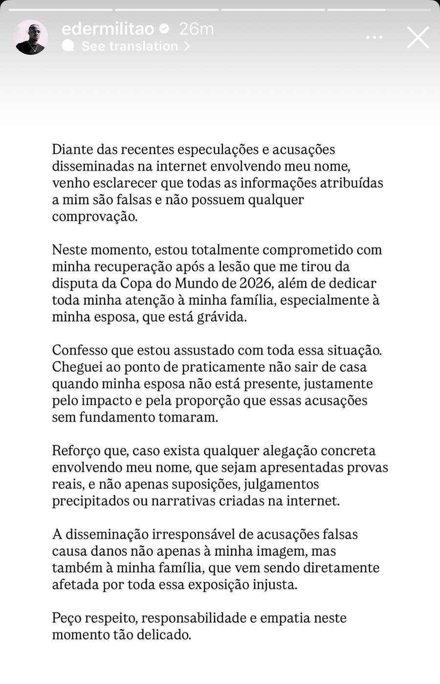 La historia de Militao