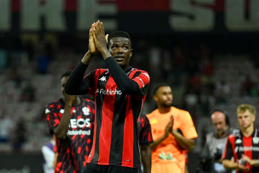 Pablo Rosario après la victoire contre Auxerre.
