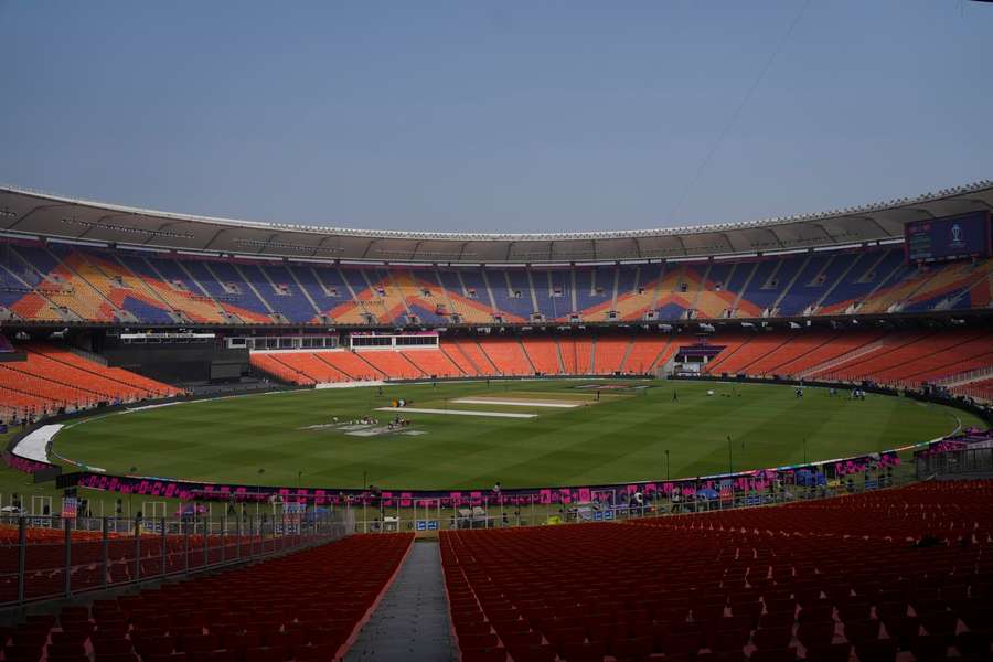 A general view of the Narendra Modi Stadium in Ahmedabad