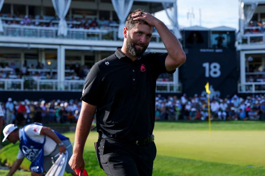 Jon Rahm finished a disappointing five under at the end of the PGA Championship in quite the collapse.