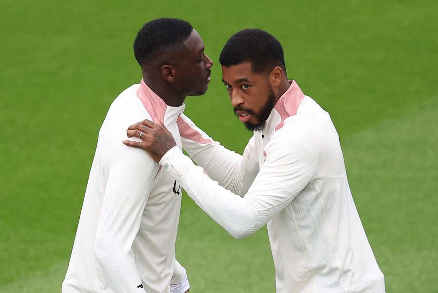 Kimpembe à l'entraînement le mois dernier.