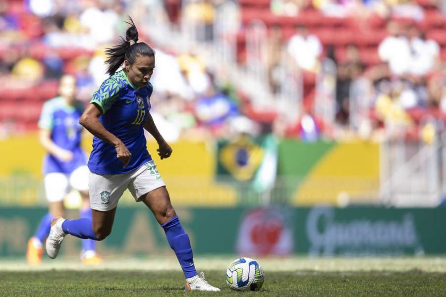 Marta jogou os últimos 30 minutos contra o Chile