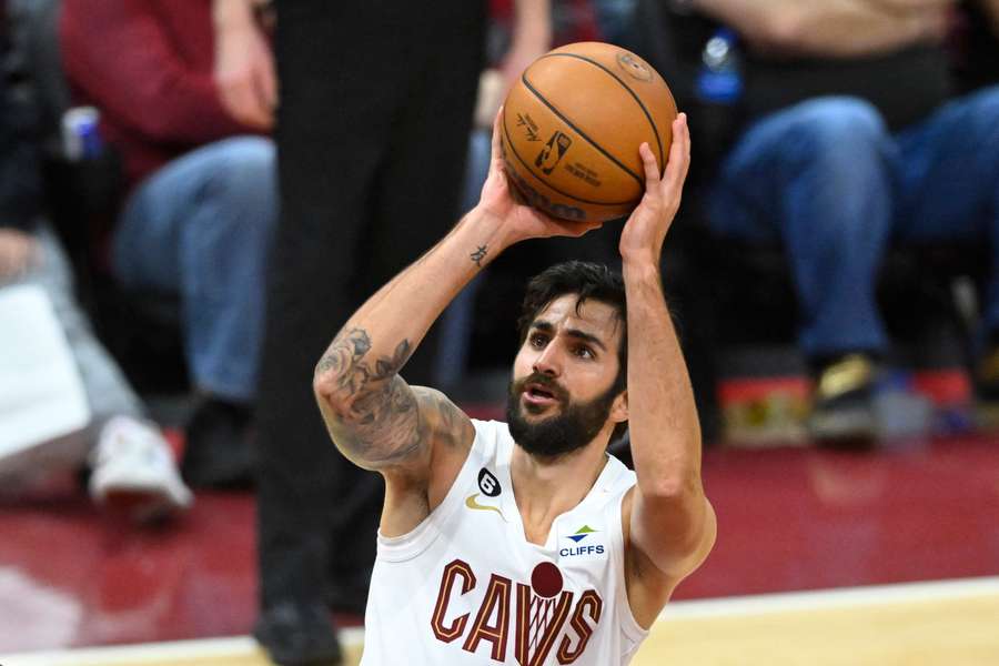Ricky Rubio i aktion for Cleveland Cavaliers