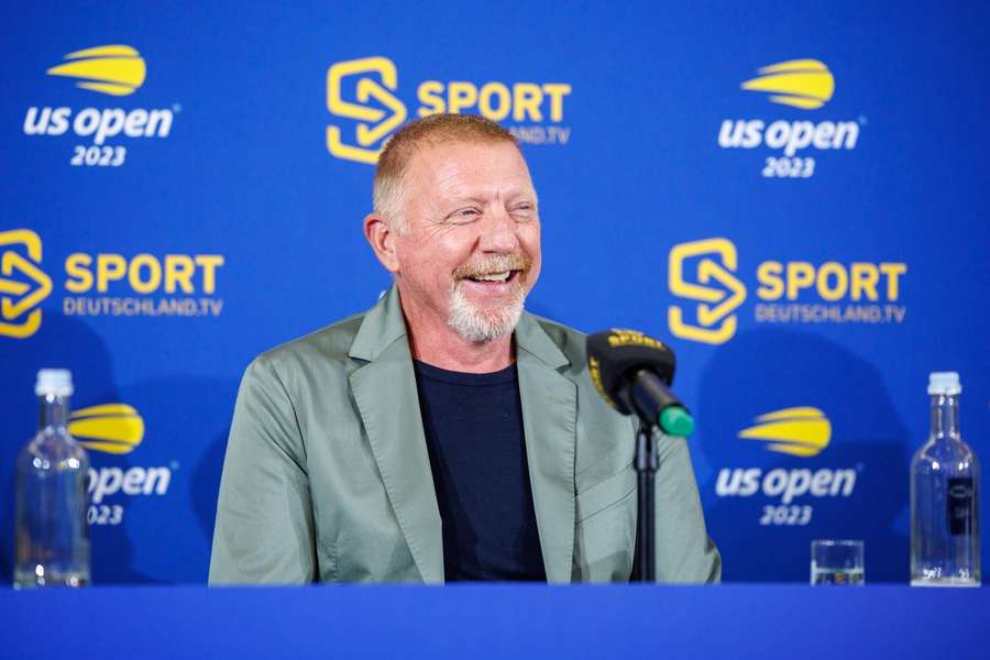 Boris Becker immer mit einem Lächeln auf dem Gesicht.