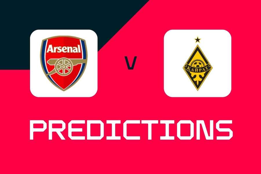 Arsenal v Kairat: Champions League predictions, best bets and odds