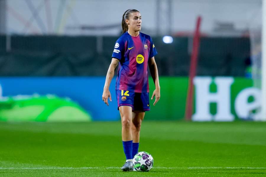 Patri Guijarro, durante el Roma-Barcelona